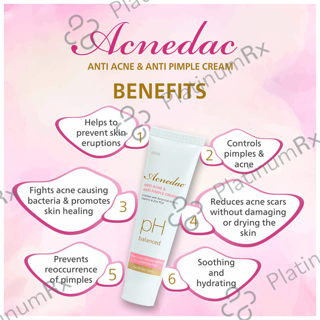 Acnedac Anti Acne & Anti Pimple Cream (25gm Each) 6 Tube