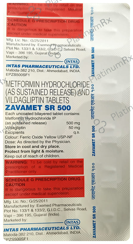 Zavamet SR 500 Tablet 10s