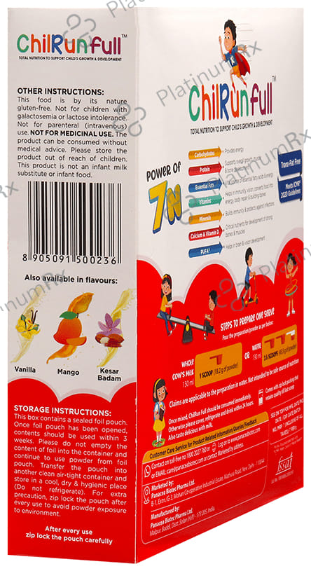 ChilRunfull 2+ Drink For Children’s Growth and Development Chocolate 200 gm