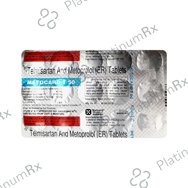 Metocard T 50/40mg Tablet 15s