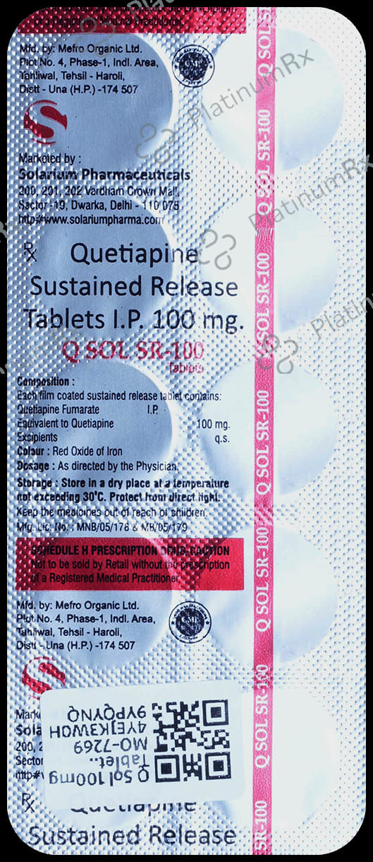 Q Sol 100mg Tablet SR