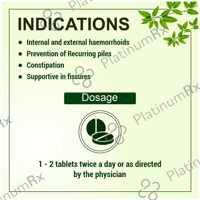 Uma Ayurveda Umarhoid Tablet for Quick Relief in Piles Tablet 120 tablets