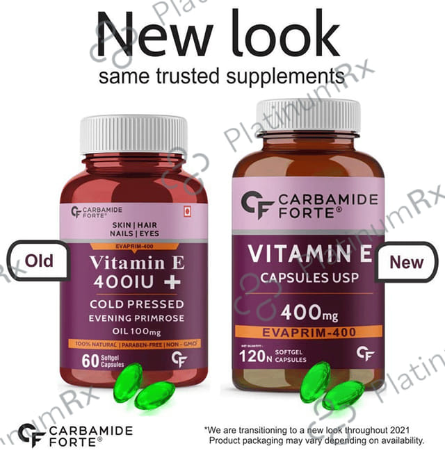 Carbamide Forte Vitamin E 400mg Capsule 120s