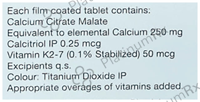 Xtracal K2 D3 250mg Tablet 10s