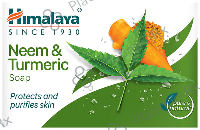 Himalaya Neem & Turmeric Soap Pure & Natural Protects & Purifies Skin 75 gm