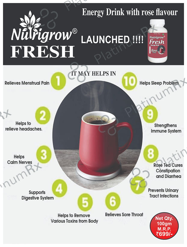 Nutrigrow Fresh Energy Drink Rose