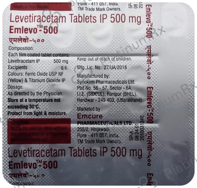 Emlevo 500mg Tablet 15s