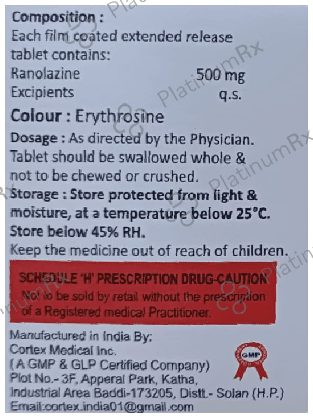 Ranodam 500 Tablet ER