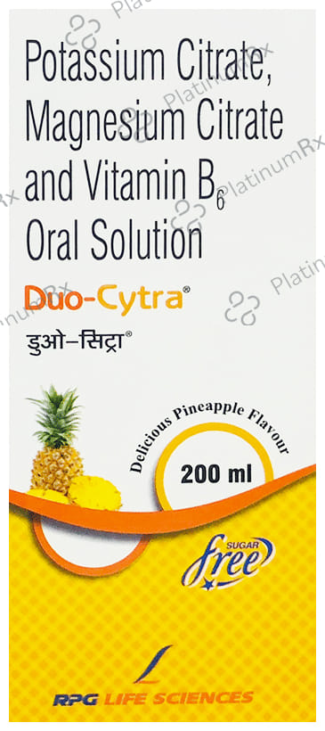 Duo Cytra Oral Solution Pineapple Sugar Free 200ml
