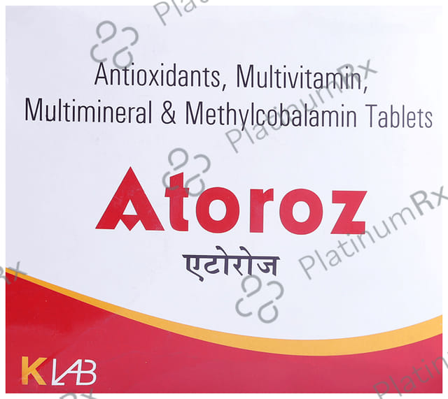 Atoroz Antioxidants, Multivitamin, Multimineral & Methylcobalamin Tablet 15s