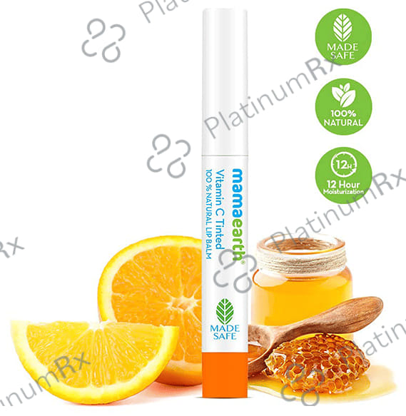 Mamaearth Vitamin C Tinted 100% Natural Lip Balm