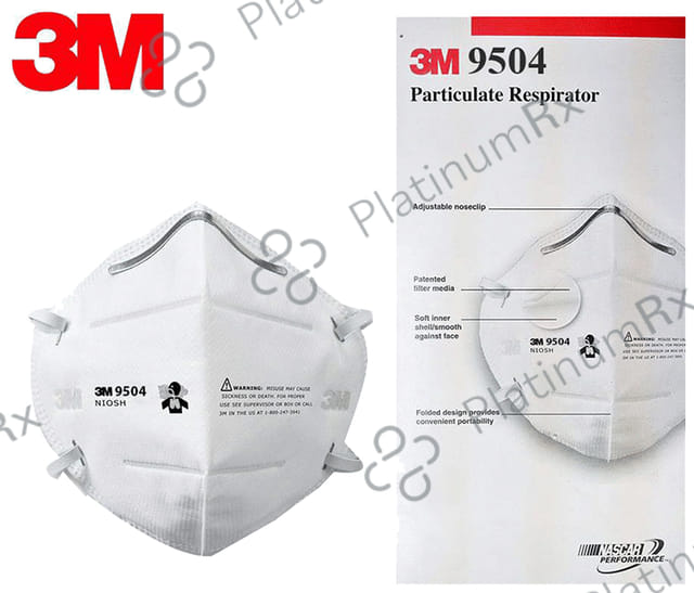 3M 9504 IN Particulare Respirator Mask White 1 Mask