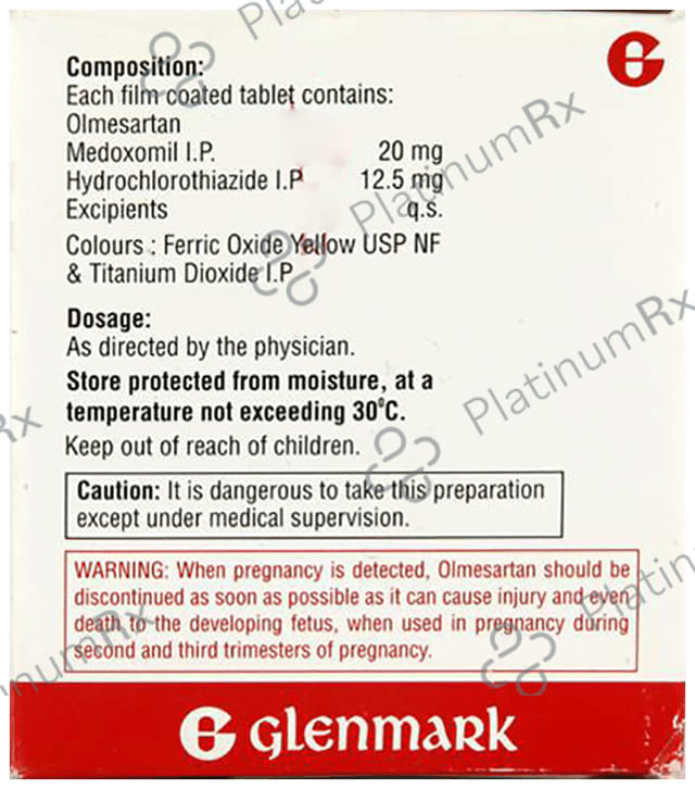 Olmax H 12.5/20mg Tablet 15s