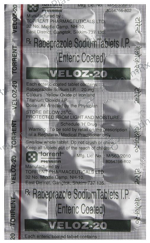 Veloz 20mg Tablet 15s