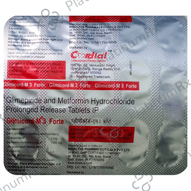 Glimicord-M 3 Forte Tablet PR