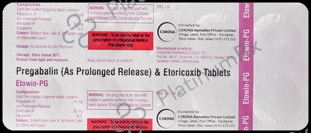 Etowin PG 75mg/60mg Tablet