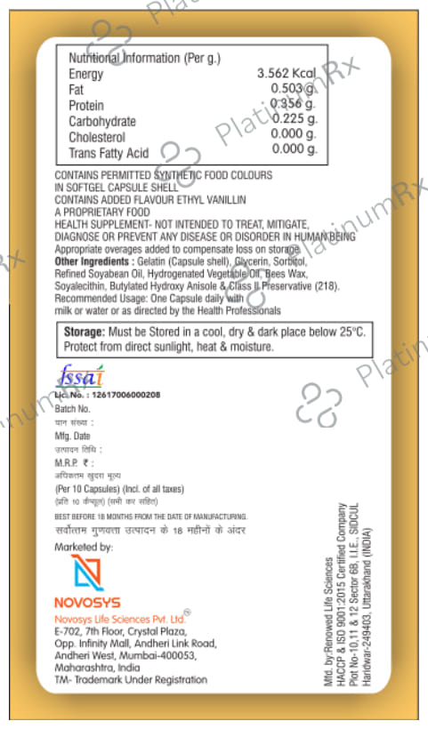 Nervibase 5G Softgel Capsule 10s