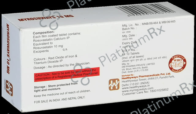 Myrosuways 10mg Tablet