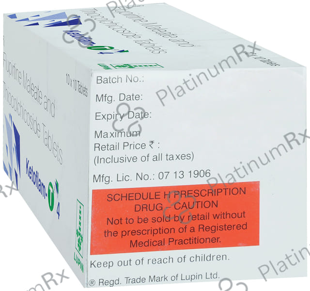 Ketoflam T 100/4mg Tablet 10s