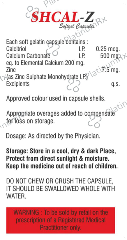 Shcal Z Soft Gelatin Capsule 10s
