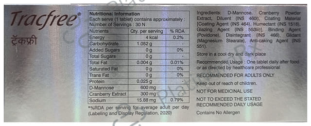 Tracfree 300/600mg Tablet 10s