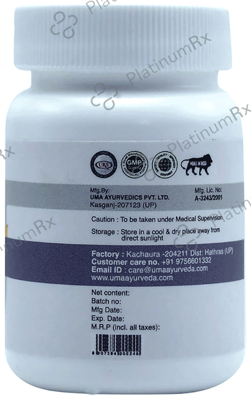 Uma Ayurveda Umacal Natural Calcium Supplement Tablet 1000 tablets