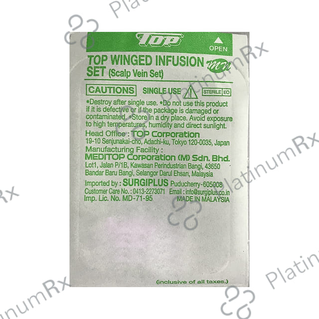 Top Winged 24G x 19mm Infusion Set 1s