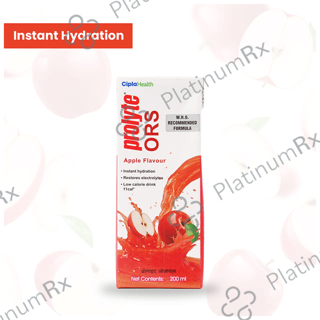 Prolyte ORS Ready To Drink Apple Flavour Solution 200ml
