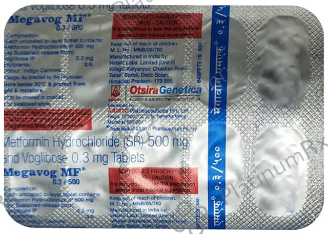 Megavog MF 0.3/500mg Tablet SR 10s