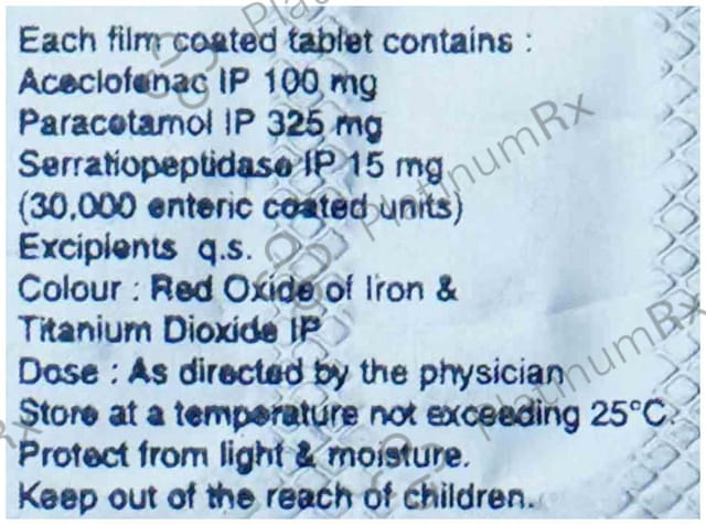 Pyrigesic SP 100/325/15mg Tablet 10s