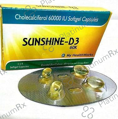 Sunshine -D3 60K Soft Gelatin Capsule