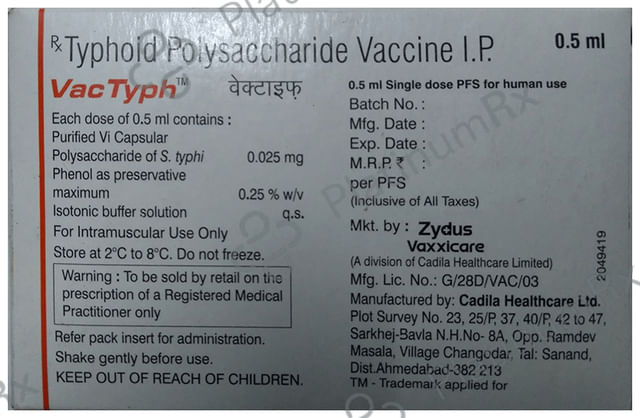 Vactyph Vaccine