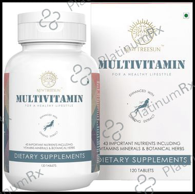 Newtreesun Multivitamin with Ginseng for Energy, Immunity, Bones, Joints & Hair - Tablet