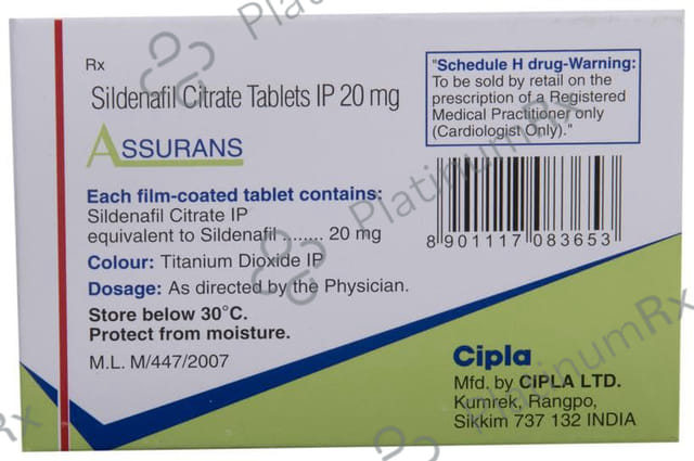 Assurans 20mg Tablet 10s