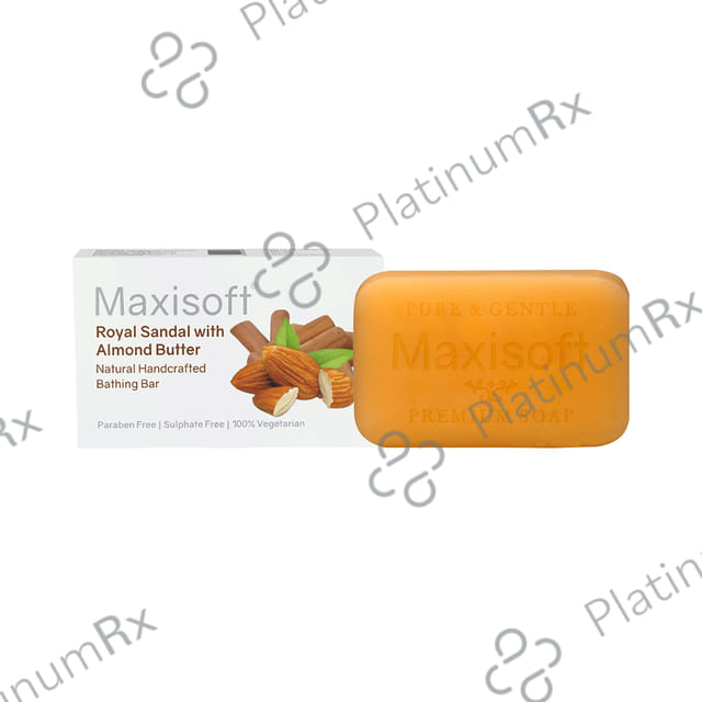Maxisoft Royal Sandal with Almond Butter Bathing Bar (75gm Each) 1 units