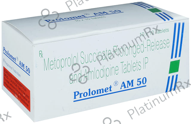 Prolomet AM 50/5mg Tablet PR 10s
