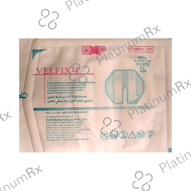 Datt Velfix-T Fully Transparent IV Dressing Tape Small