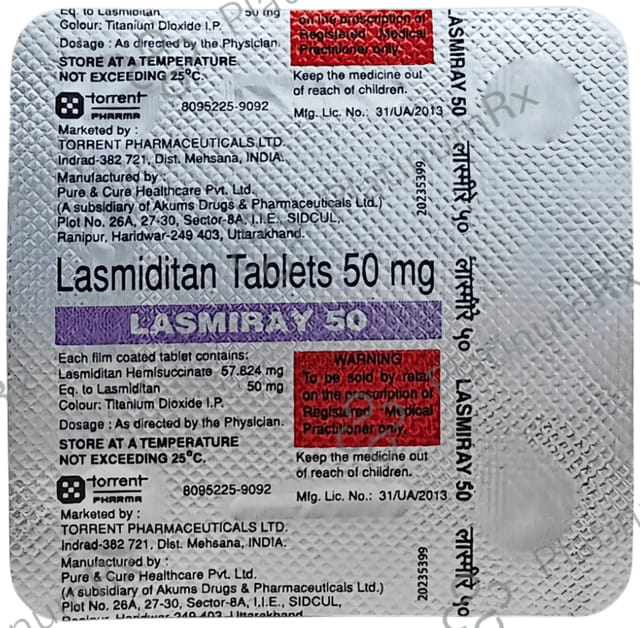 Lasmiray 50mg Tablet 4s