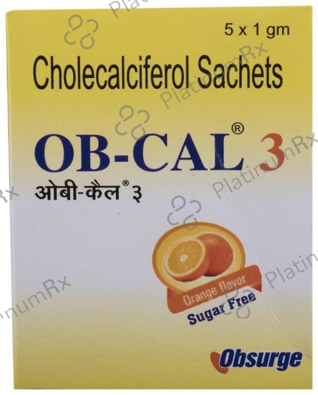 OB-Cal 3 Sachet 1gm Orange Sachet