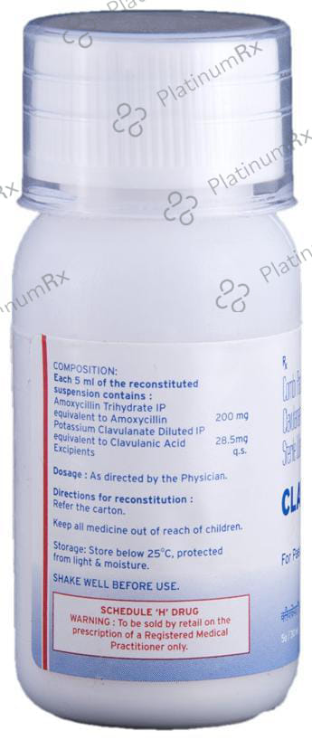 Clavcare W 200/28.5mg Dry Syrup 30ml