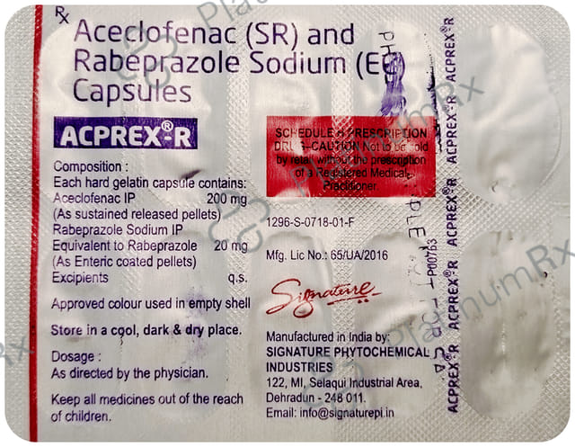 Acprex R 200/20mg Capsule SR 10s