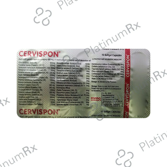Cervispon Capsule 10s