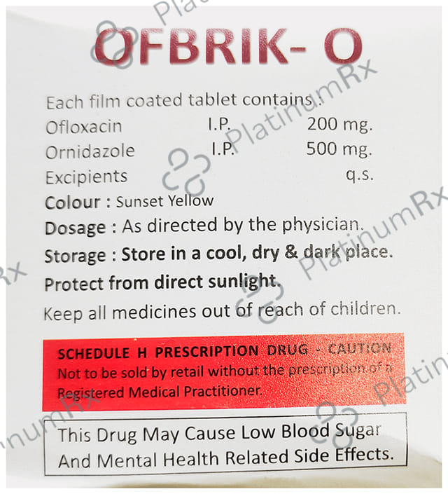 Ofbrik O 200/500mg Tablet 10s