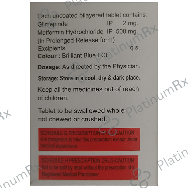 Glimed MF 2mg/500mg Tablet