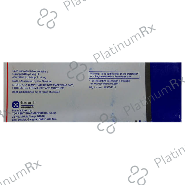 Listril 10mg Tablet 15s