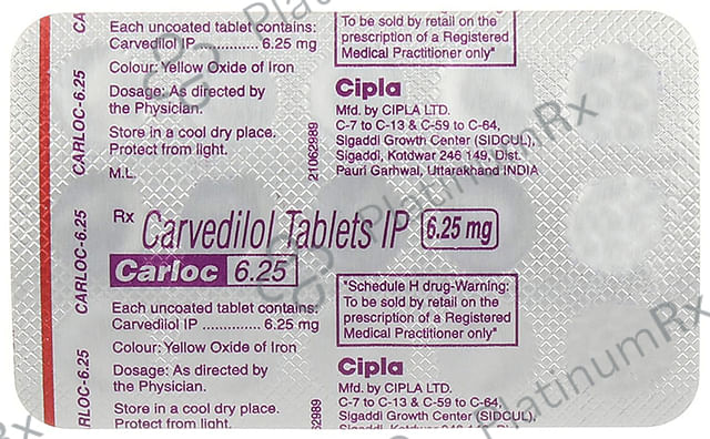 Carloc 6.25mg Tablet 15s