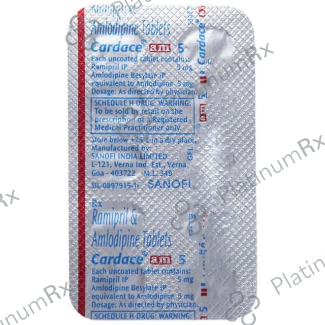 Cardace AM 5/5mg Tablet 15s