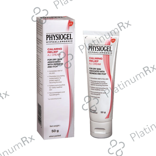 Physiogel Hypoallergenic Calming Relief AI Cream 50gm