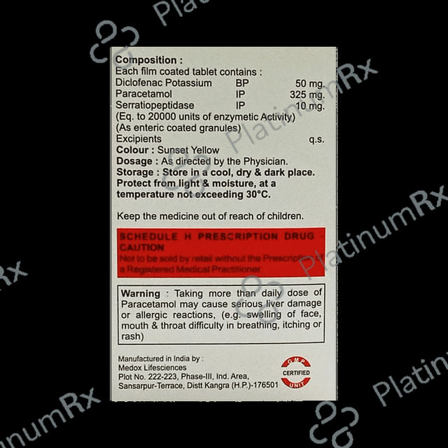 Prime Gesic 50/325/10mg Tablet 10s