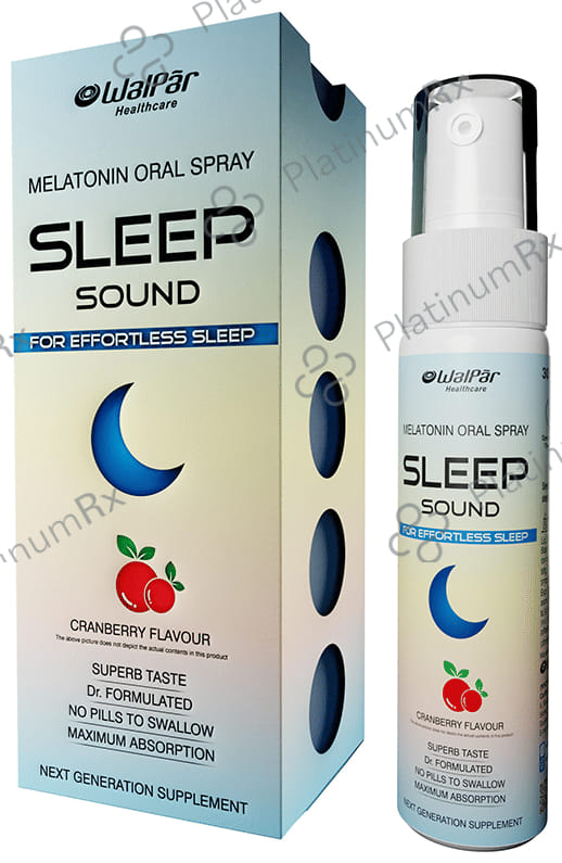 Walpar Sleep Sound Melatonin Oral Spray Cranberry